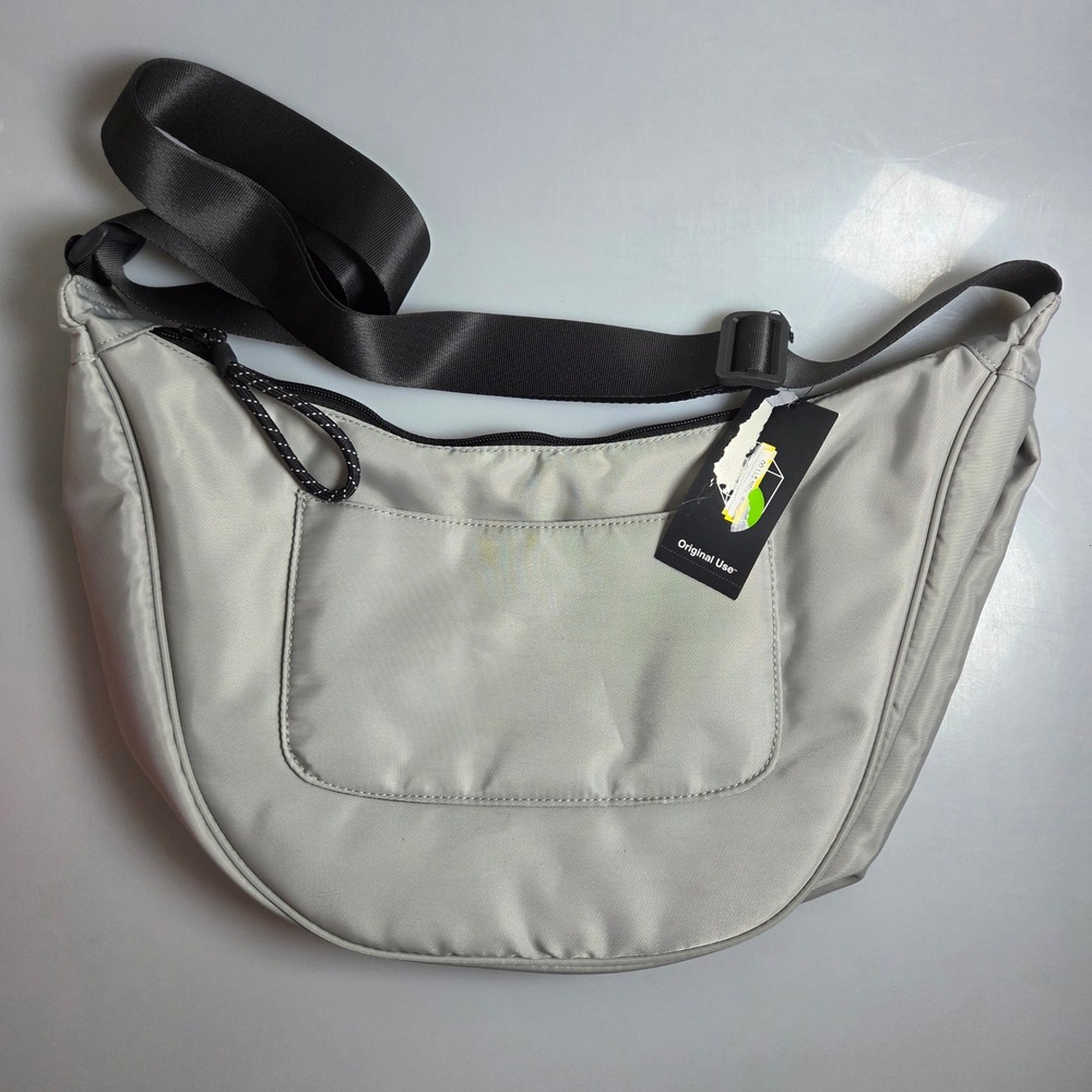 Original Use Gray Crescent Crossbody‎ Sling Bag Adjustable Strap NWT